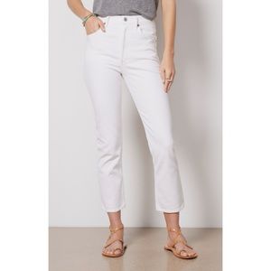 AGOLDE Riley Crop Jeans in White